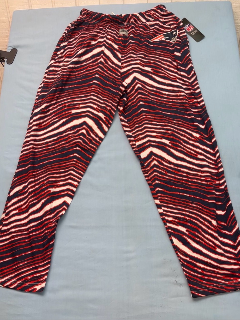 NWT Zubaz NFL New England Patriots Zebra Z88 Lounge Pants Men's / Unisex XL
